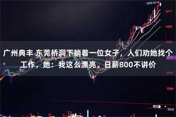 广州典丰 东莞桥洞下躺着一位女子，人们劝她找个工作，她：我这么漂亮，日薪800不讲价