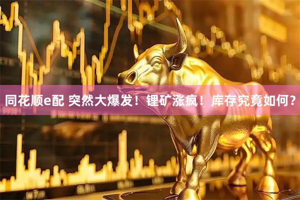 同花顺e配 突然大爆发！锂矿涨疯！库存究竟如何？