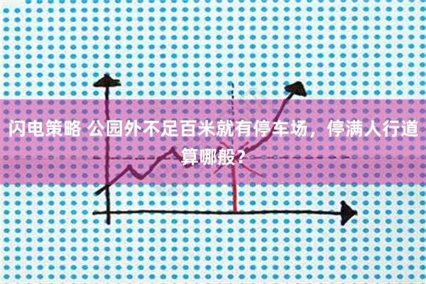 闪电策略 公园外不足百米就有停车场，停满人行道算哪般？