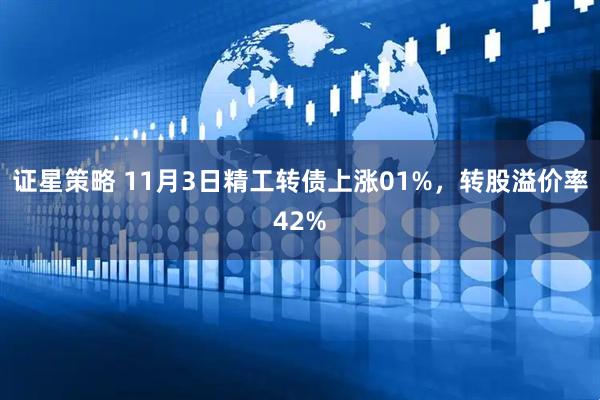 证星策略 11月3日精工转债上涨01%，转股溢价率42%