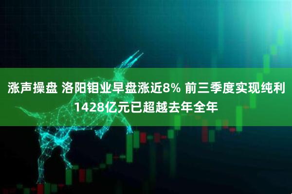 涨声操盘 洛阳钼业早盘涨近8% 前三季度实现纯利1428亿元已超越去年全年